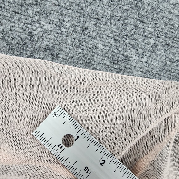 Zara Floral Applique Mesh Top S Sheer 3D Flowers Embroidered Boho Festival Fairy - Picture 15 of 15